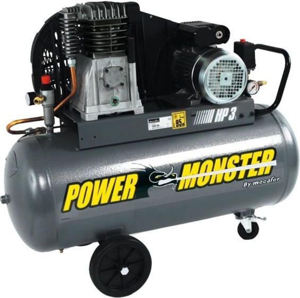 MECAFER Compressor 100 L 3HP 10 bar Semi Pro PowerMonster