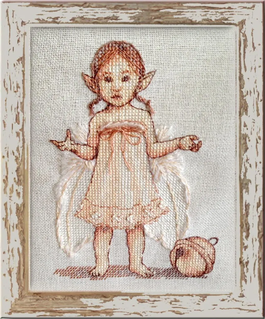 Kit Broderie Point de Croix Compté Nimue Plume - Petit Format 154k