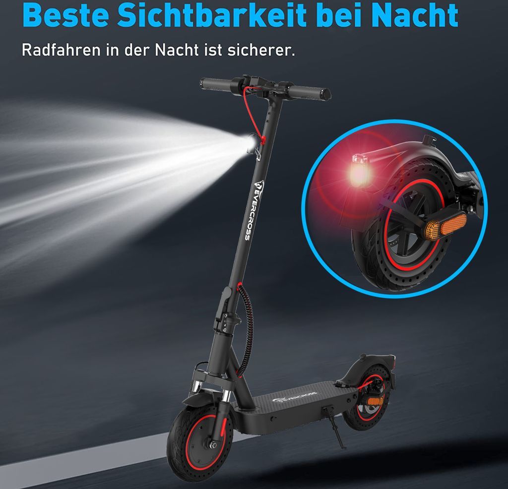Evercross E Scooter mit Straßenzulassung Faltbarer 400W Produktbild 5