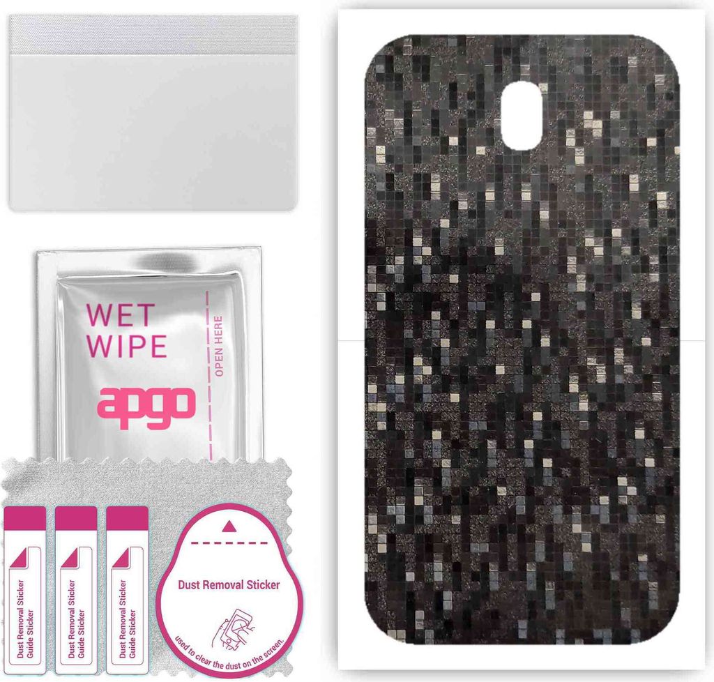 apgo Rückseite Schutzfolie, Skin, kompatibel mit Samsung Galaxy J7 (2017), Hinten Displayschutzfolie aus Vinylfolie, kratzfest, einfache Montage -...