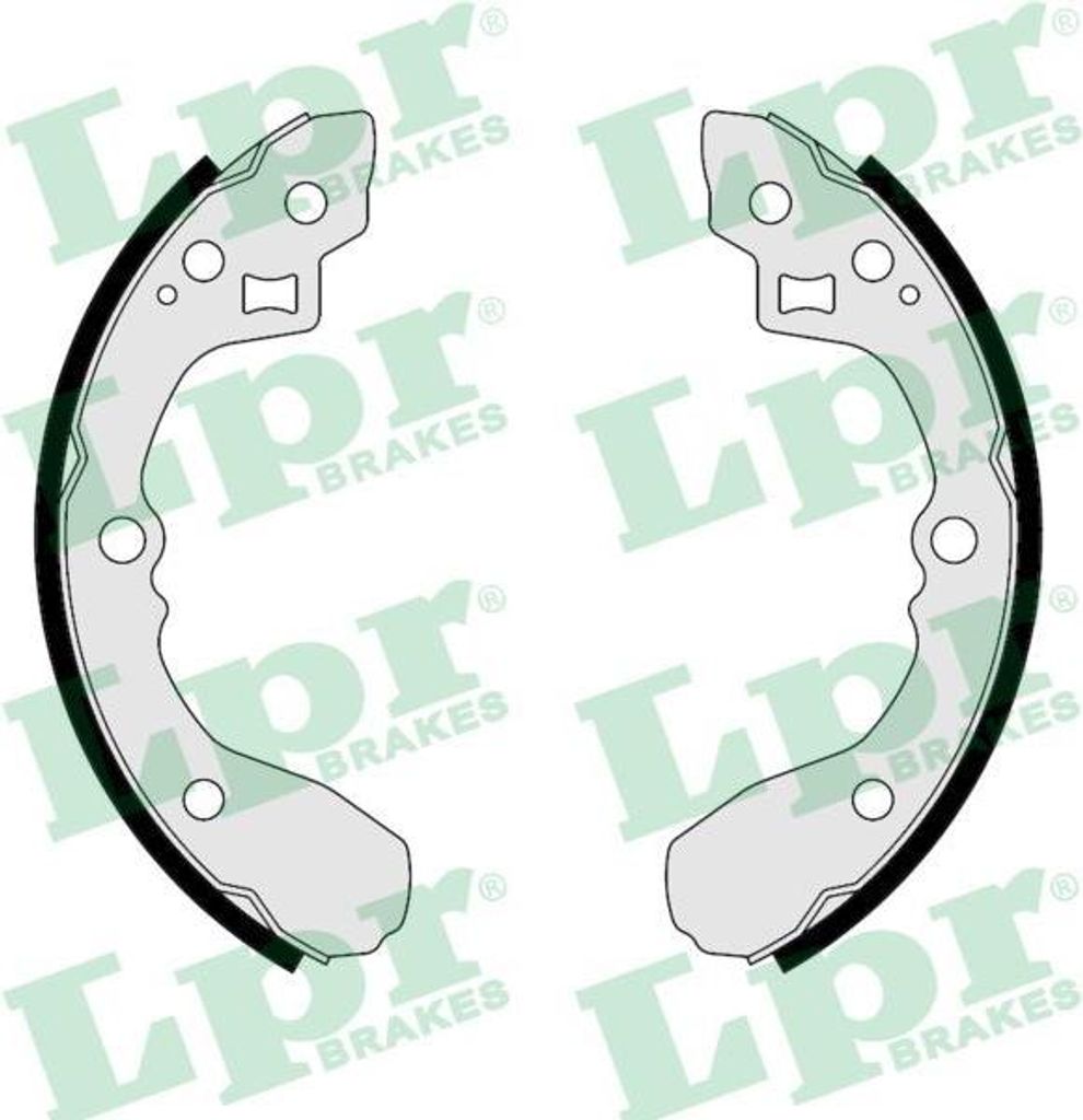 LPR 01054 Bremsbackensatz OE 58315FDA00 kompatibel mit Rio