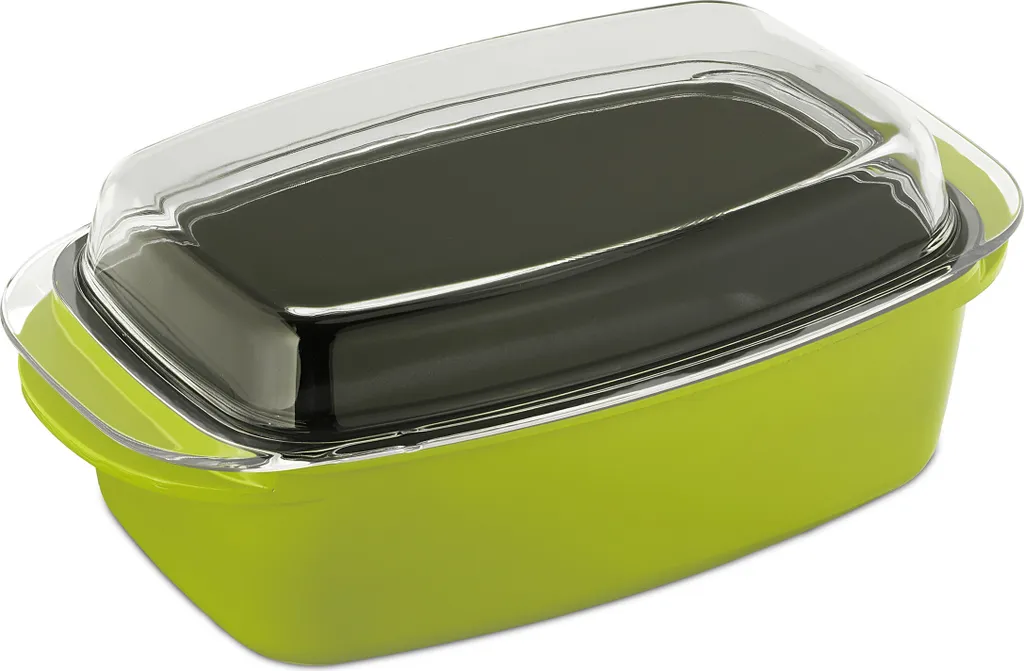 Tostapane Relaxdays Verde con Coperchio: Design Trasparente Top