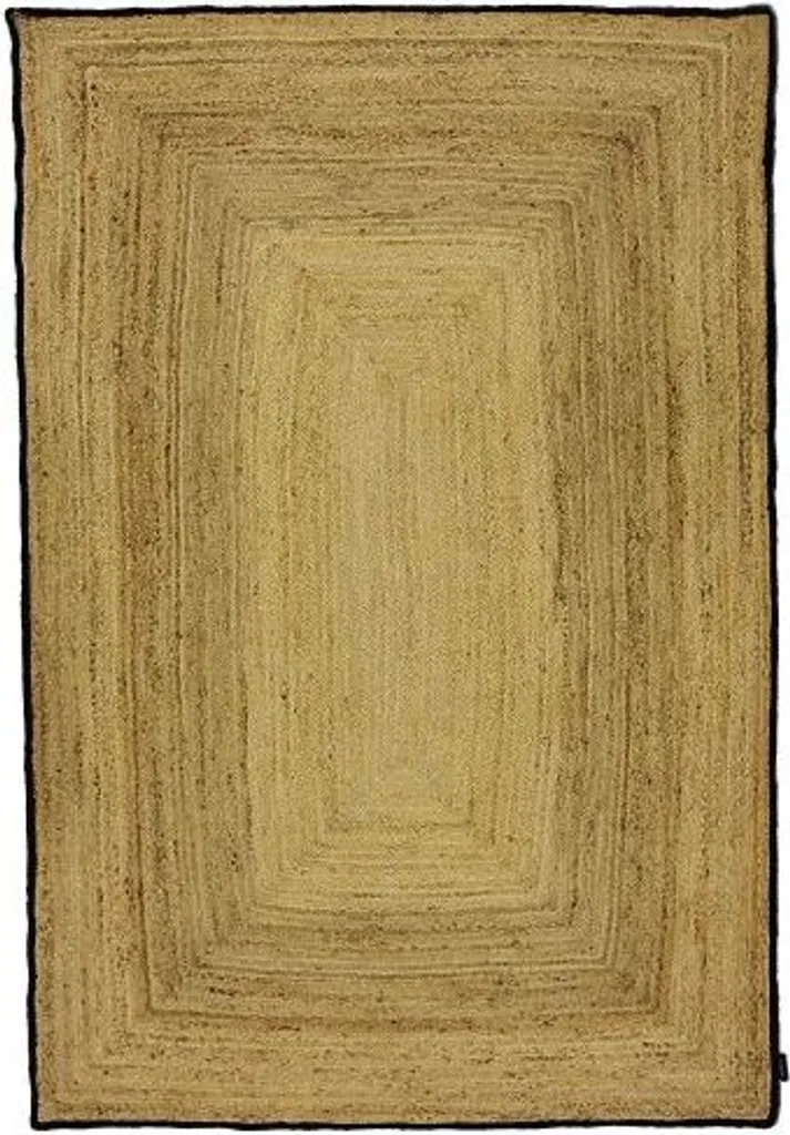 Tapis Houston Noir 160x230 cm en Fibres Robustes et Facile d'Entretien