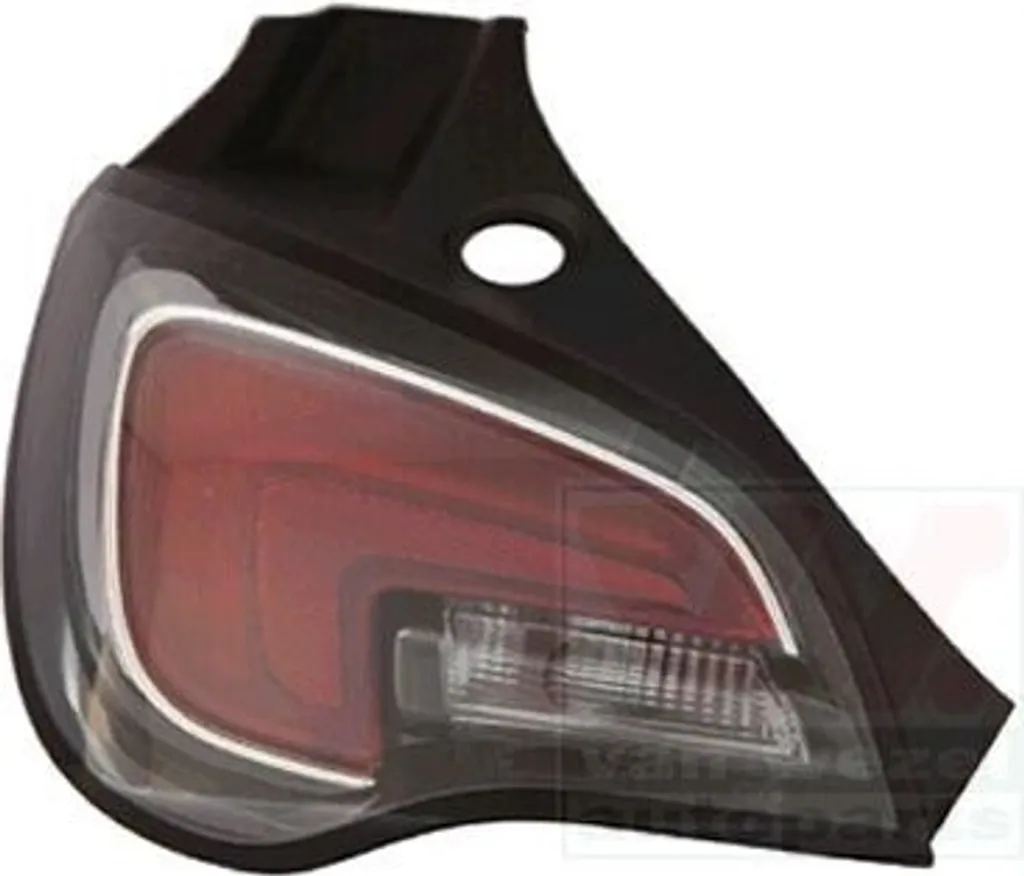 Feu arrière VAN WEZEL 3703921 avec support de lampe intégré gauche