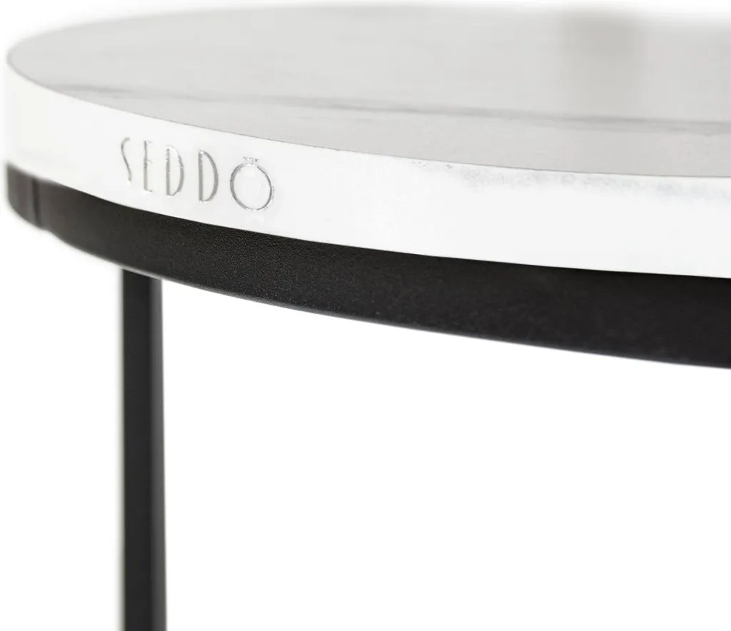 Tables basses gigognes pour petits espaces, solution salon industriel - 3