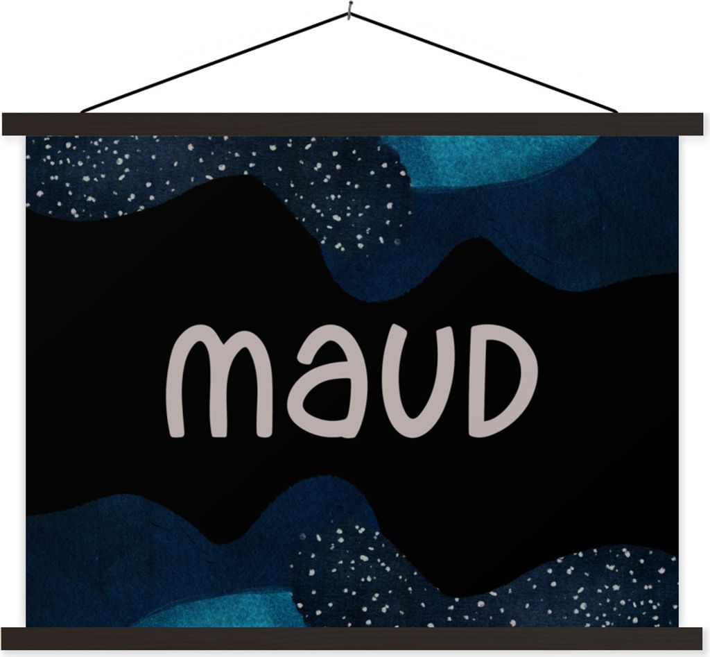 MuchoWow Textilposter Maud - Pastell - Mädchen 60x45 cm mit schwarzem Rahmen - Poster Schlafzimmer