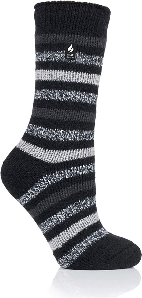 Heat Holders BSLHH468G1BLK Damen Thermosocken Kuschelsocken Rosebud schwarz 37-42