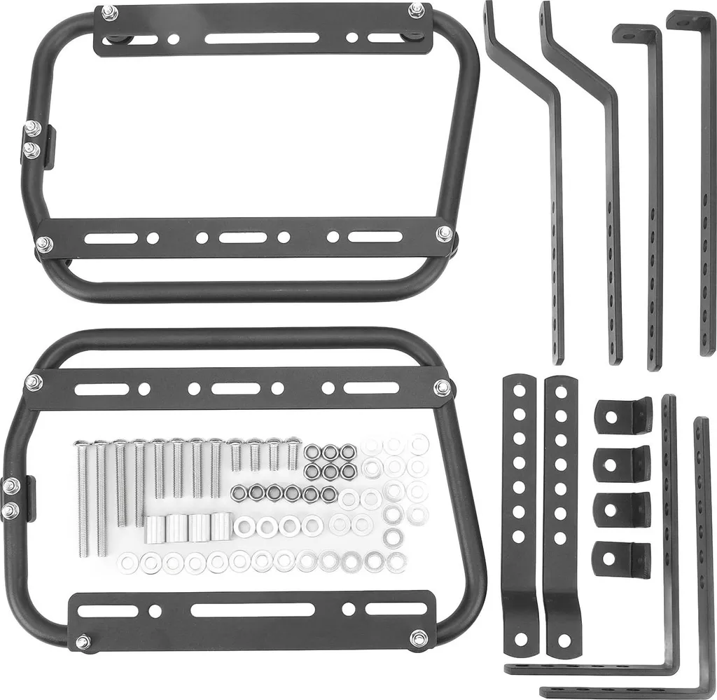 Kit support de sacoches latéral alu - Pour le camping et voyage à moto