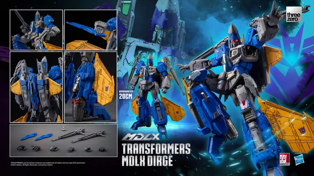 Figurine Transformers MDLX Dirge 20 cm articulée haute précision - 14