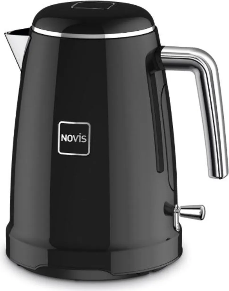 Bouilloire K1 Novis Noire en Inox : Bec Anti-goutte et Filtre Amovible