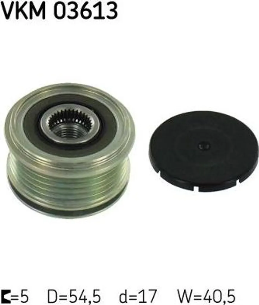 Puleggia Alternatore SKF VKM 03613 Compatibile Renault Clio Kangoo