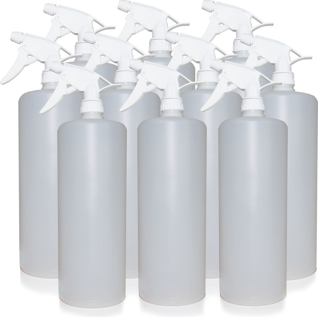 10x 1000ml Leerflasche Sprühkopf Sprühflasche Produktbild 