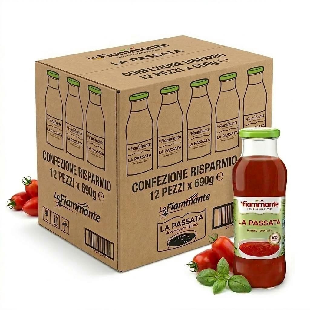 12x La Fiammante Passata di Pomodoro Tomatenpüree 690g