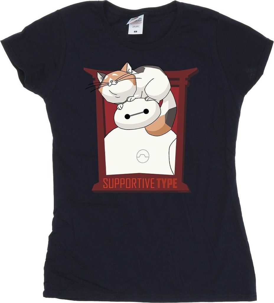 Disney - "Big Hero 6 Support" T-Shirt für Damen BI13277 (M) (Marineblau)
