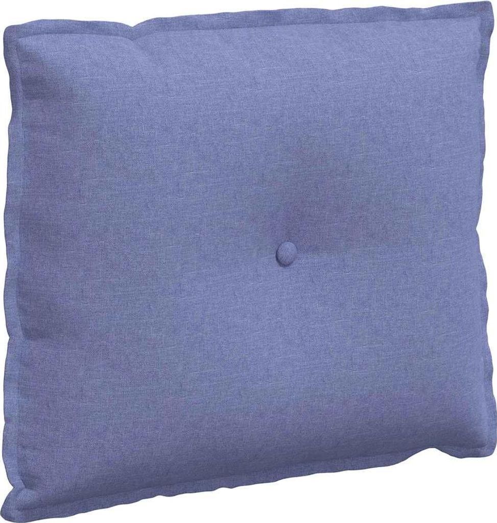 vidaXL Rückenkissen Jeans blau 60 x 19 x 50 cm Stoff