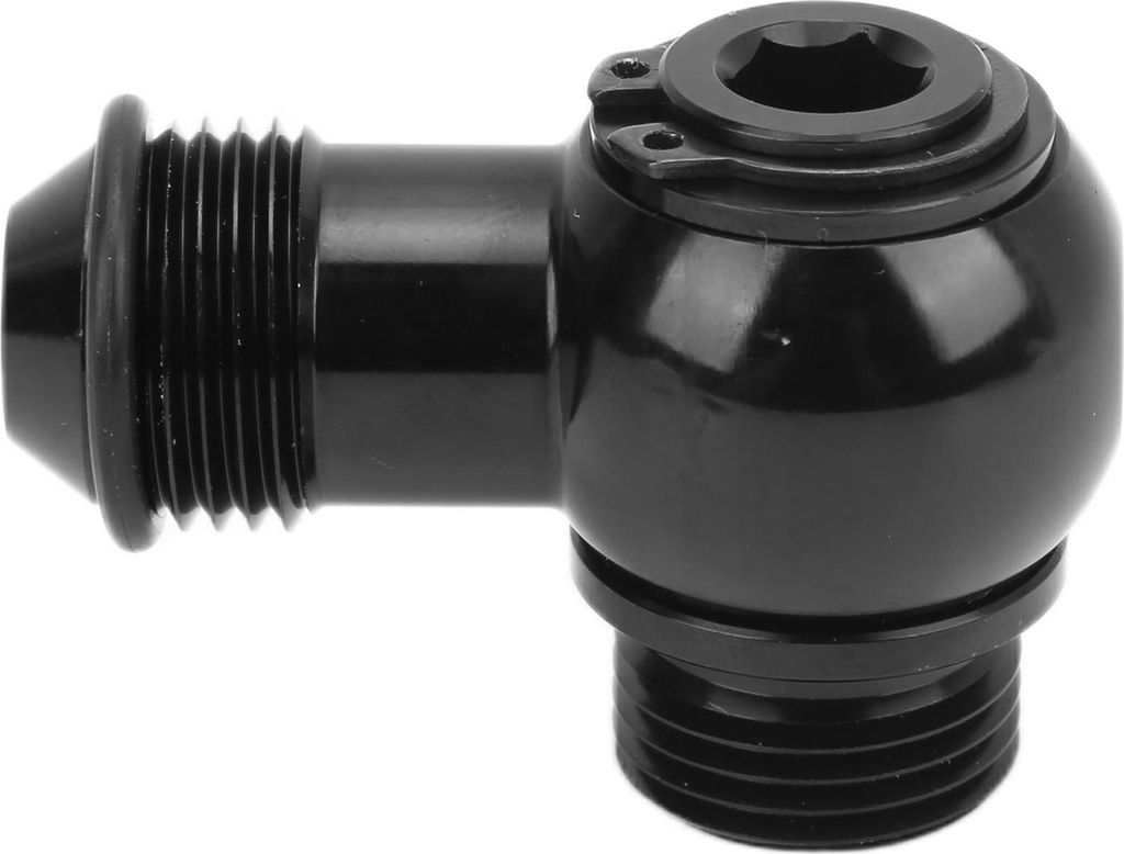 8AN Banjo-Adapter auf ORB-8 3/4 UNF Bolzenbaugruppe, Aluminium, Gummi, Schwarz, Autoteile