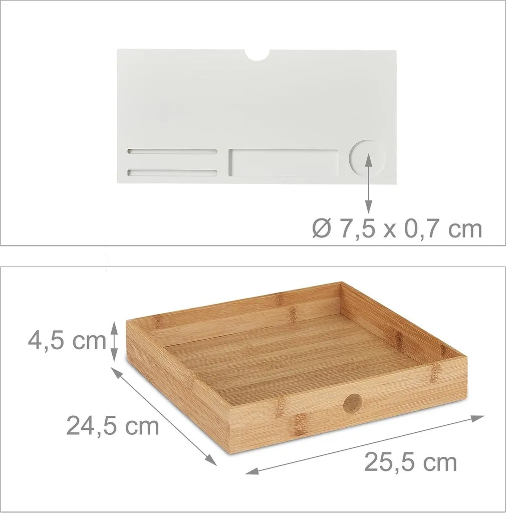 Support d'écran ergonomique avec rangement modulable en aluminium gris