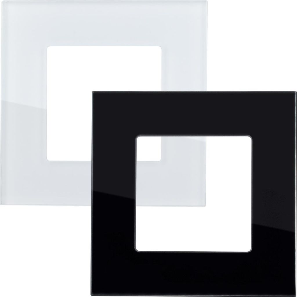 Glasrahmen 1 Modul Modern Weiß