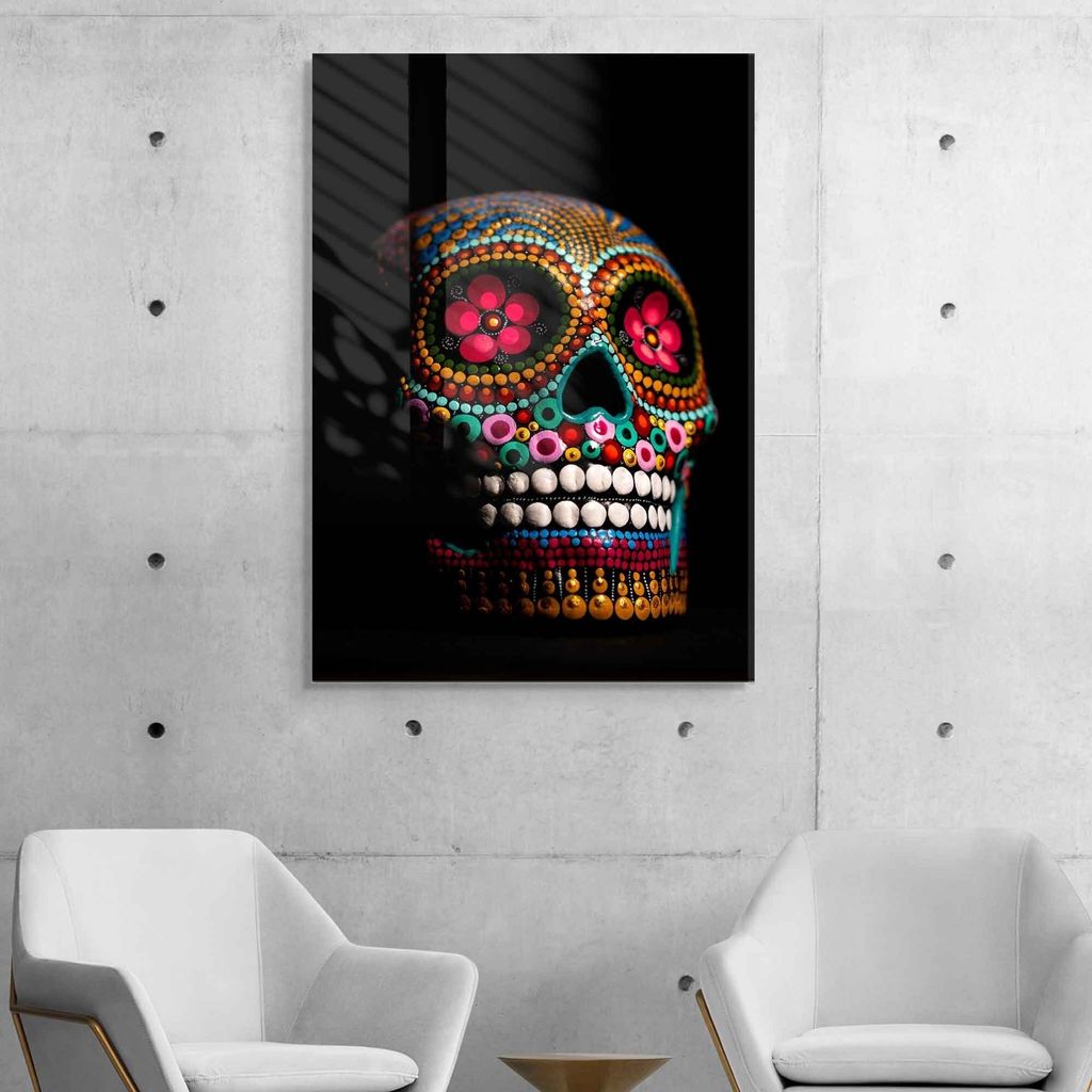 Wallity, UV-688 - 30 x 45, Dekorative Malerei aus gehärtetem Glas, Mehrfarbig, 100 % gehärtetes Glas, 30 x 45 cm