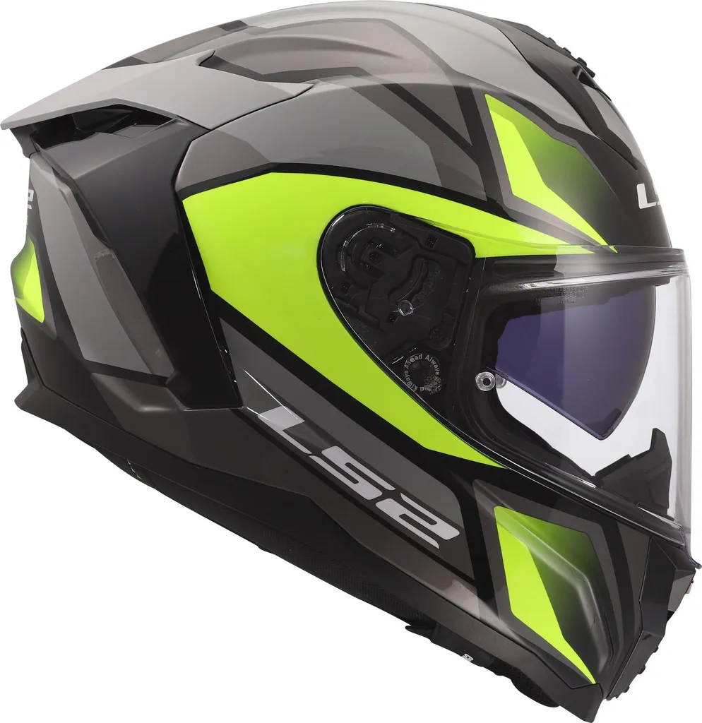 Casque LS2 FF817 Challenger II Viper gris et jaune en taille L - 7