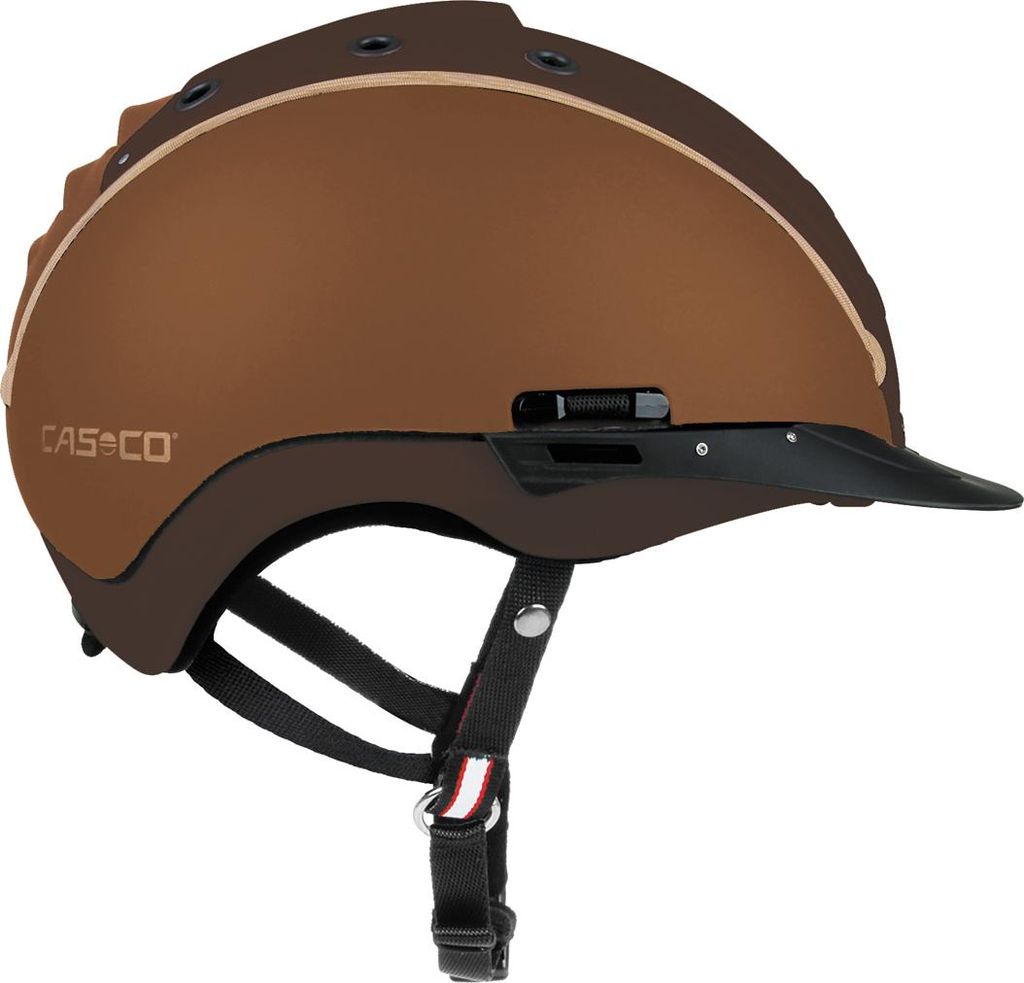 Casco Mistrall 2 Reithelm mit wechselbarer Biese Norm VG1 in Braun & M/L