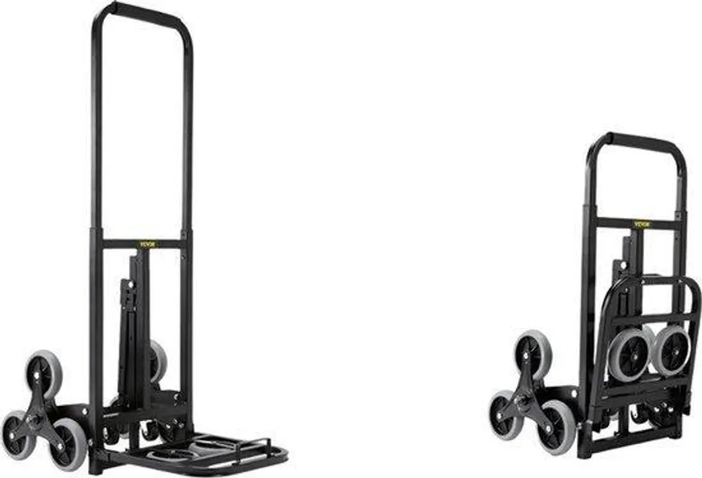 Diable de manutention pliable 170 kg avec 10 roues tout-terrain pro