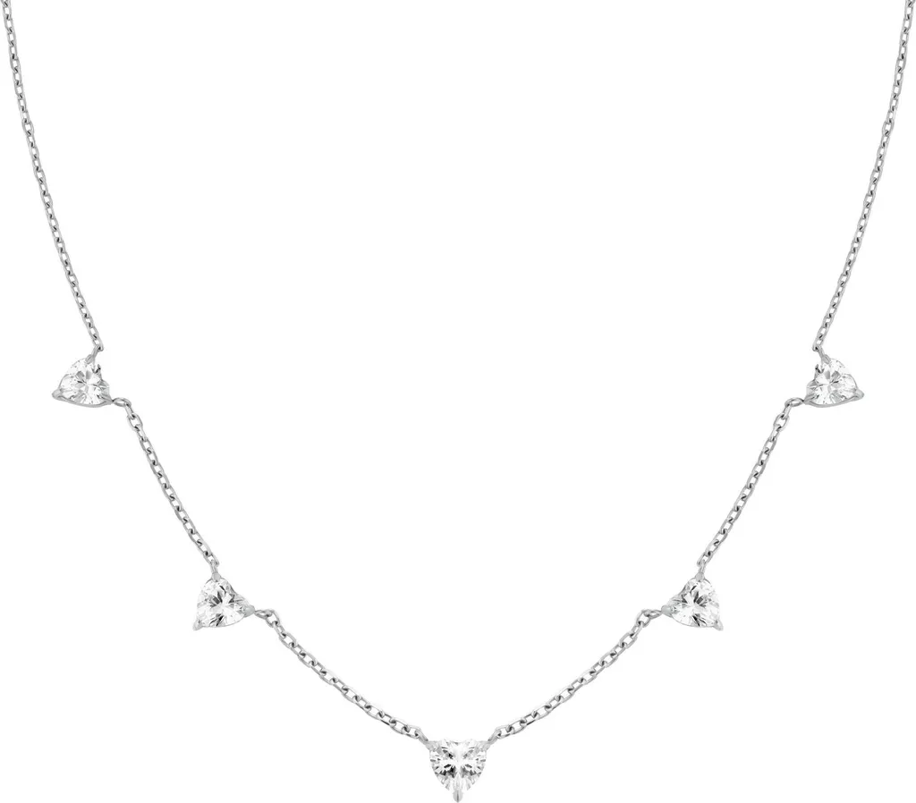 Collier romantique en acier avec cœurs JNRHS-J1006 pour femme