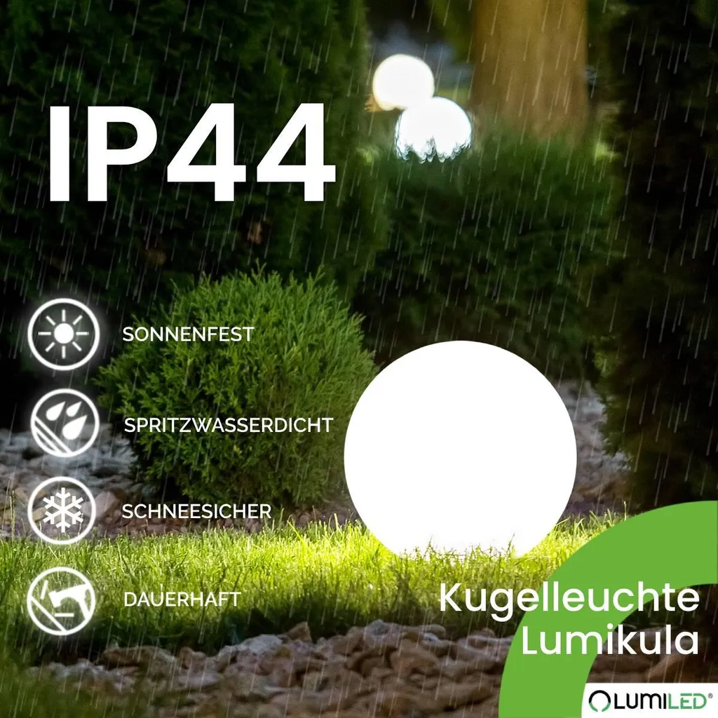 Éclairage de Terrasse Design Boule Lumineuse 40 cm pour Extérieur - 17