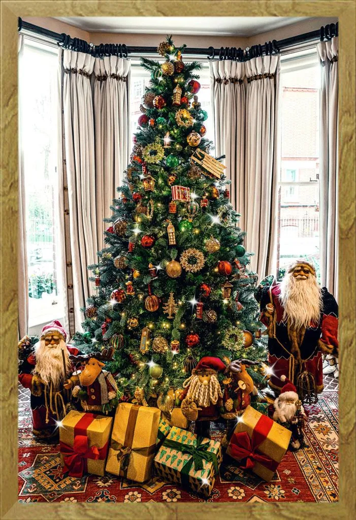 Albero di Natale Poster Shinsuke con Cornice Rovere per Famiglie