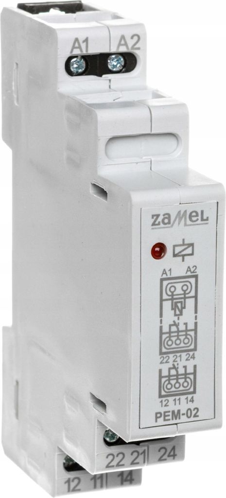Elektromagnetisches Relais 24V AC/DC PEM-02/024 exta ZAMEL