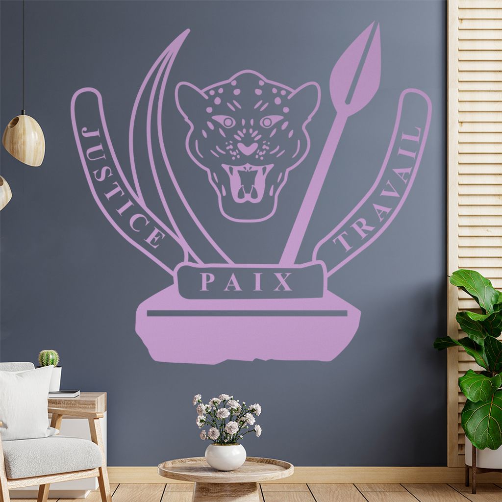 Republik Kongo Wandtattoo Wandaufkleber Wall Sticker - Dekoration, Küche, Wohnzimmer, Schlafzimmer, Badezimmer
