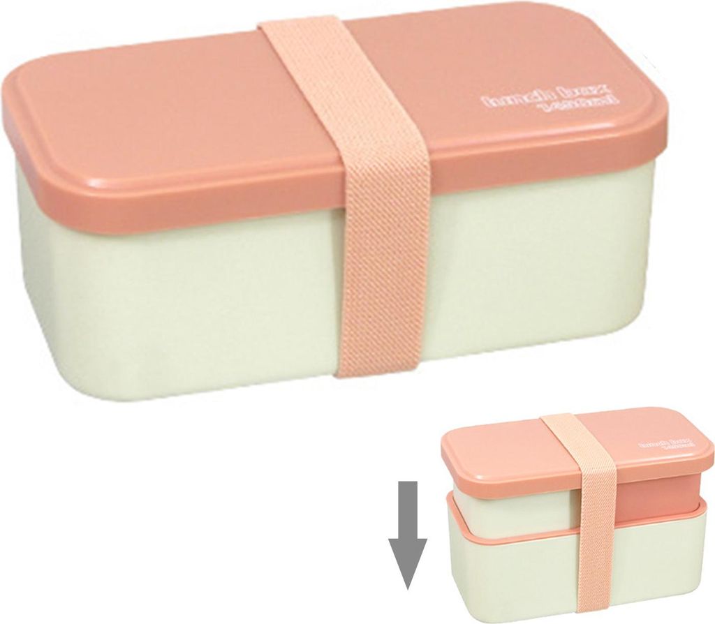 Bento-Box, 1450 ml, auslaufsichere Lunchbox, stapelbare Snackboxen mit Fächern, Behälter zur Essenszubereitung für Schule, Büro und Camping