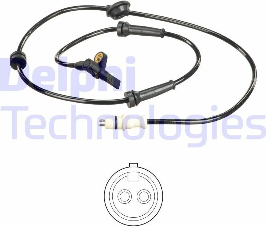 Supprimer voyant ABS : Capteur de vitesse Delphi SS20577 pour Fiat Palio
