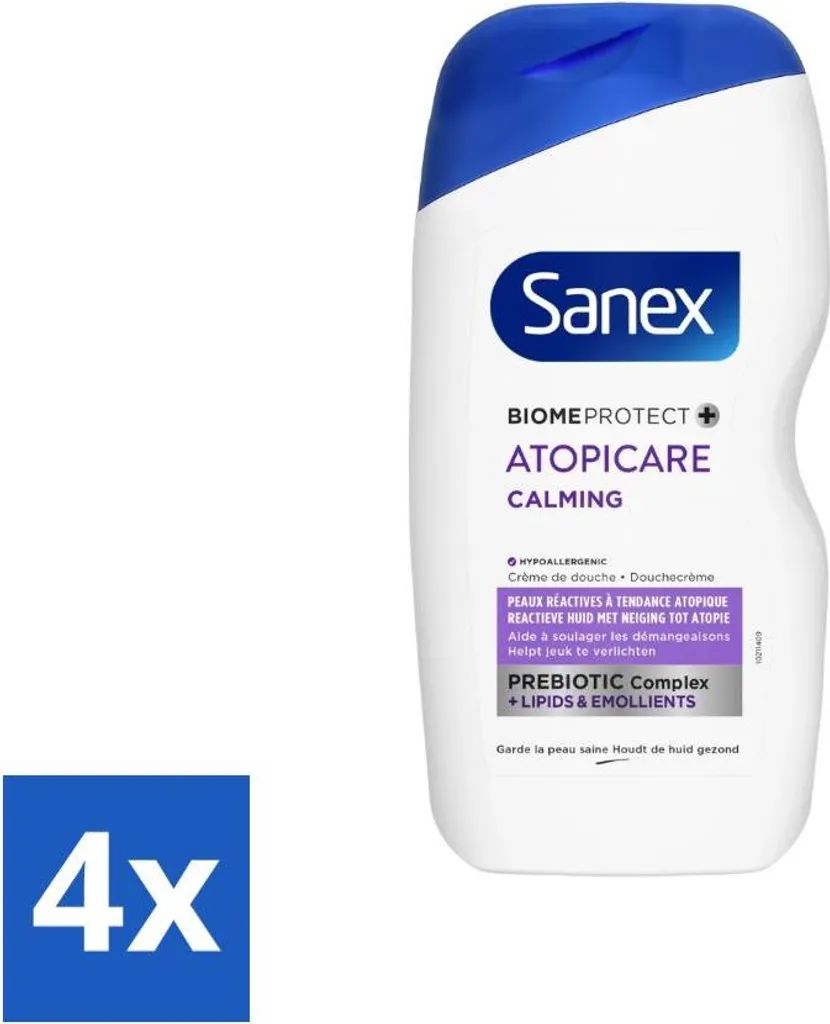 Sanex BiomeProtect Dermo Crema Doccia 4x400ml - Offerta Risparmio Pelle