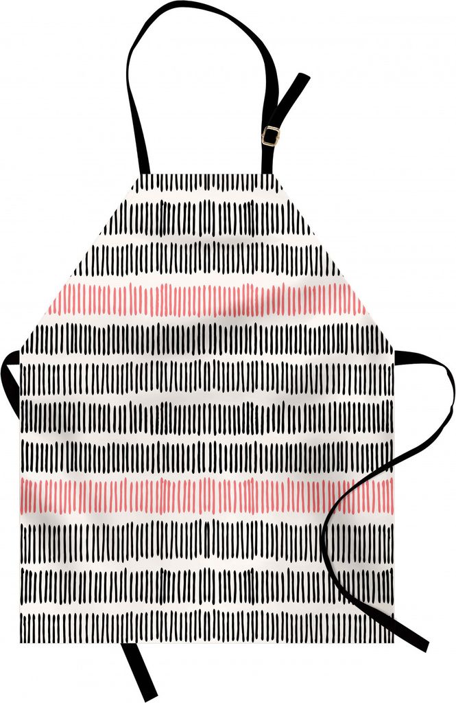 ABAKUHAUS Abstrakt Kochschürze, Abstraktes Muster mit Shortlines-Tafel-geometrischem einfachem Retro Grafik-Druck, Farbfest Höhenverstellbar Wasc...