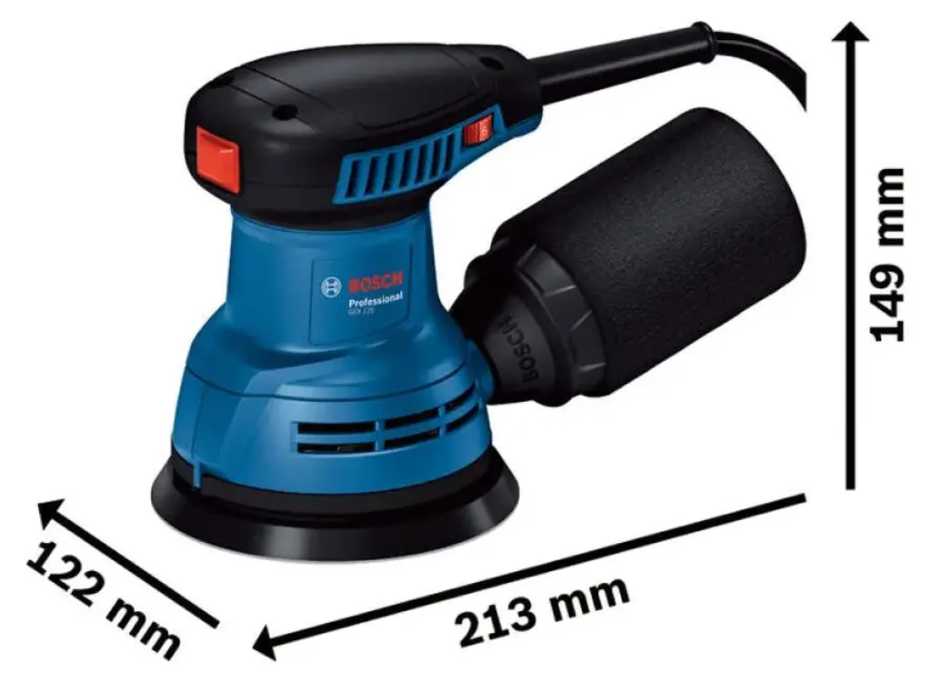 Bosch GEX 125 Ponceuse Excentrique compacte avec système de microfiltre - 6