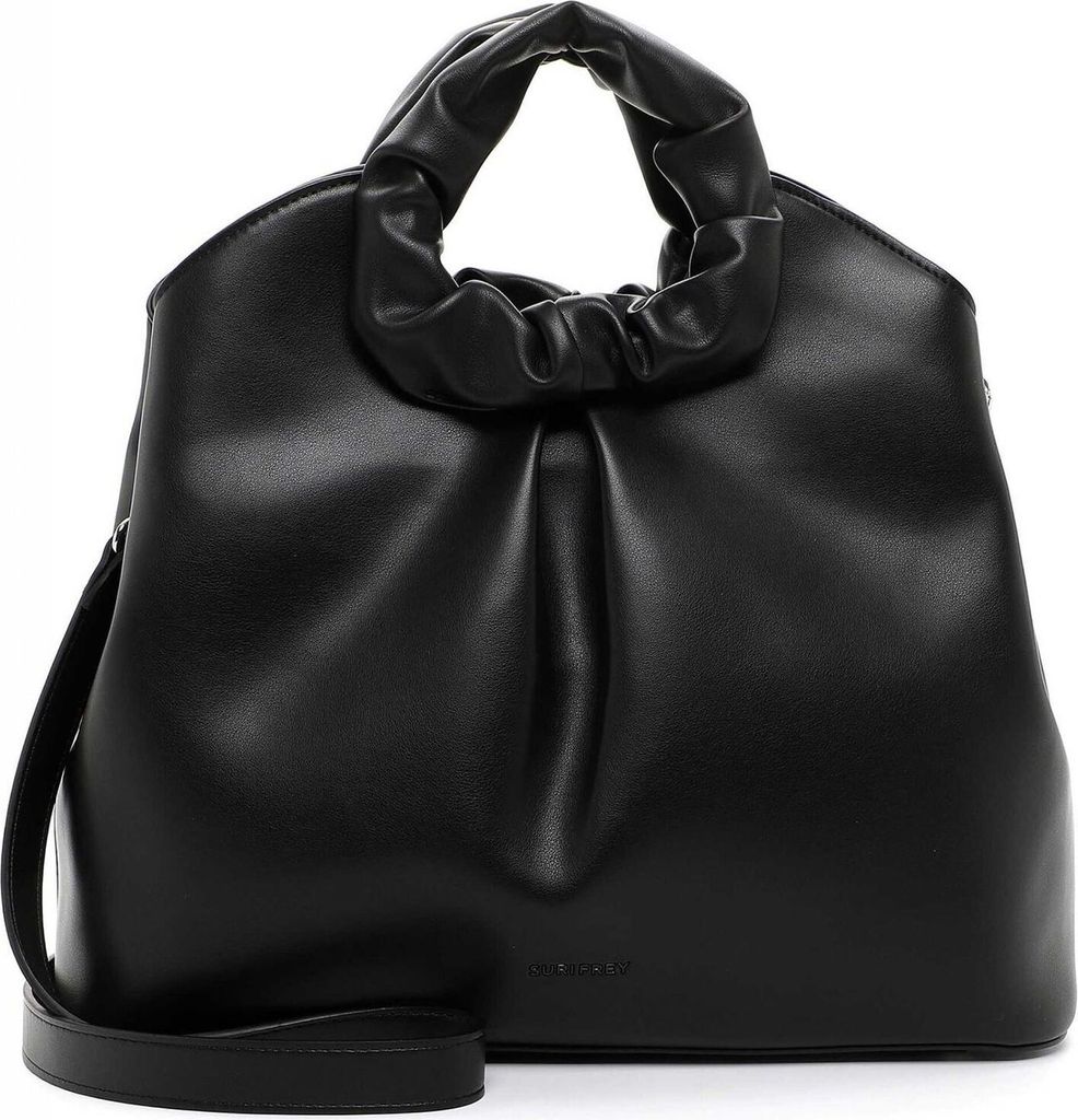 Suri Frey Handtasche Shopper black, additional handle white