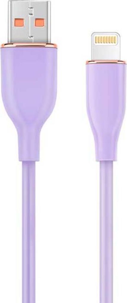 Gembird CC-USB2S-AM8PM-1.5M-P, 1,5 m, Lightning, USB A, Männlich, Männlich, Violett