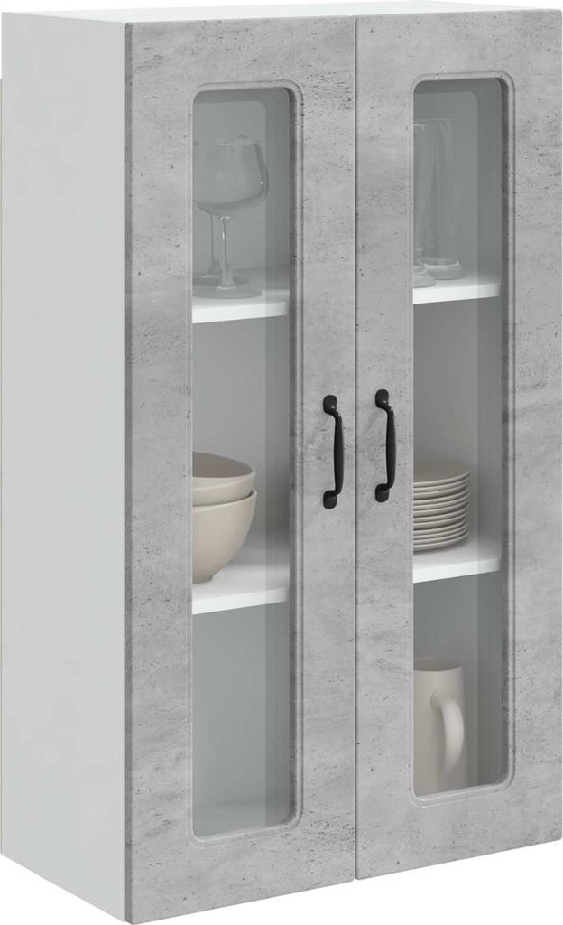 Langlebige Küchenschrank Kalmar Beton Grau 60 x 31 x 100cm Holzwerkstoff - Möbel695175 - Küchenschränke