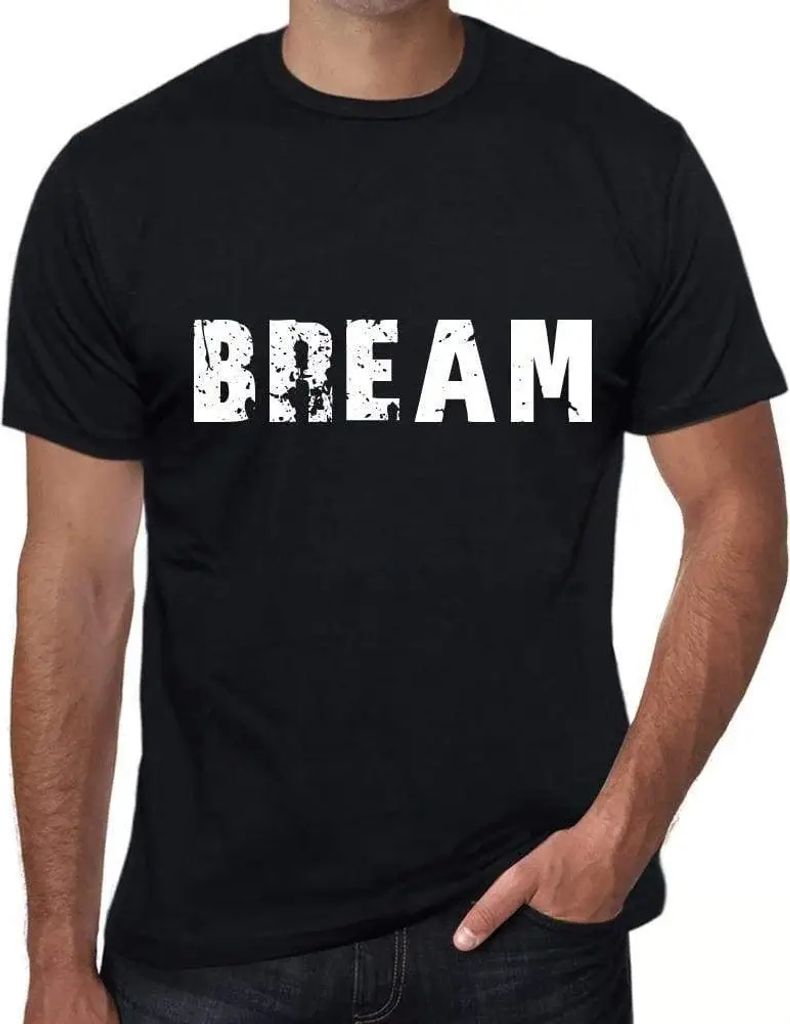 Herren Grafik T-Shirt Brassen – Bream – Öko-Verantwortlich Vintage Jahrgang Kurzarm Lustige Druck Geburtstag Geschenk Mann