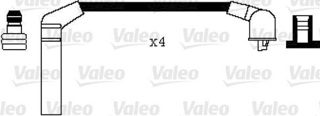 VALEO 346062 Zündkabelsatz Zündleitungssatz für HYUNDAI Produktbild 