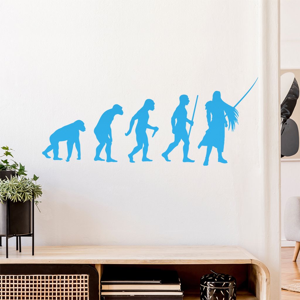 Videospielheld Evolution Wandtattoo Wandaufkleber Wall Sticker - Dekoration, Küche, Wohnzimmer, Schlafzimmer, Badezimmer