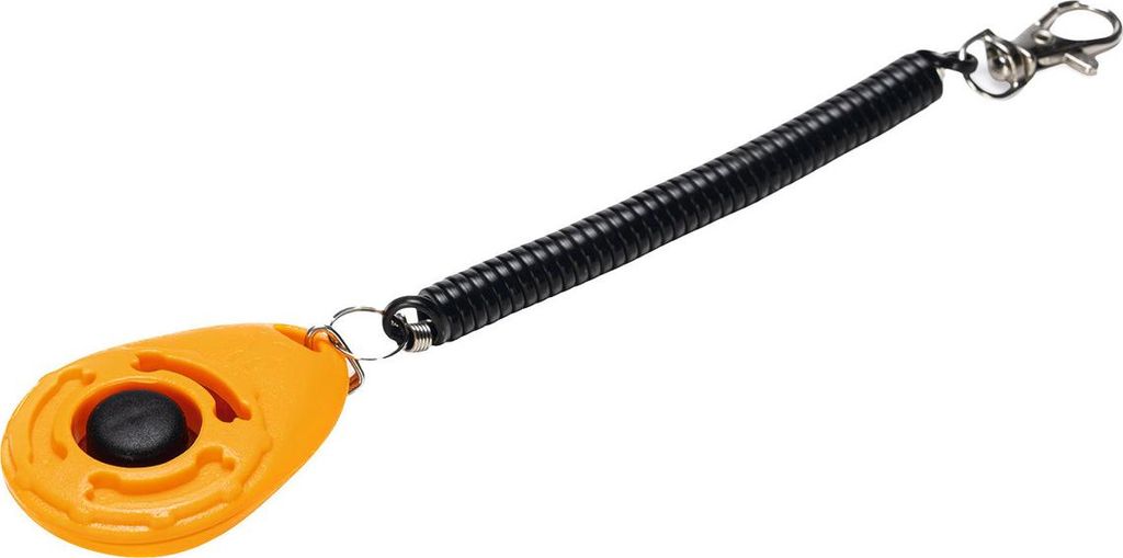 Beeztees Training Clicker Jur - Hund - Orange - 6x4x1,7 cm