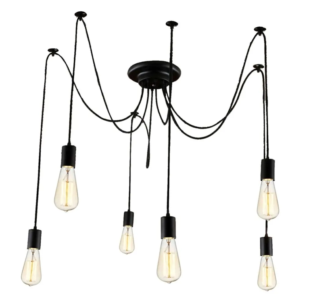 Lampadario Apt Zd74 a 6 Bracci - Eleganza Minimalista per Soffitto