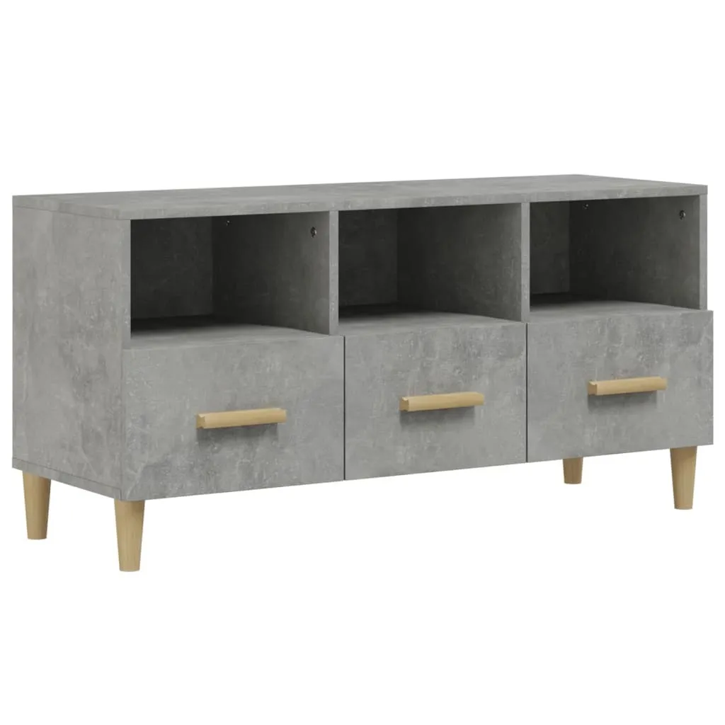 Mobile TV Industrial Grigio Cemento 102x36x50: Organizza il tuo Setup