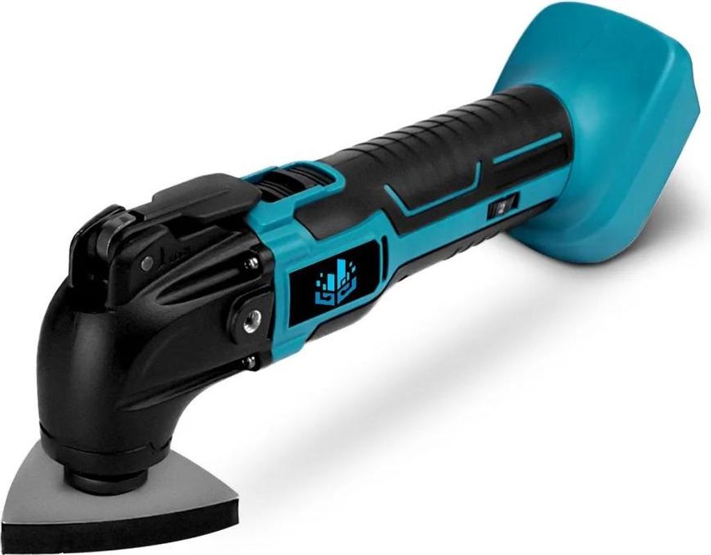 Elektrisches oszillierendes Multitool - Multifunktionswerkzeug - Bürstenlos - Variable Drehzahl - Für 18V Akku - Ohne Akku (Solo) - Orange