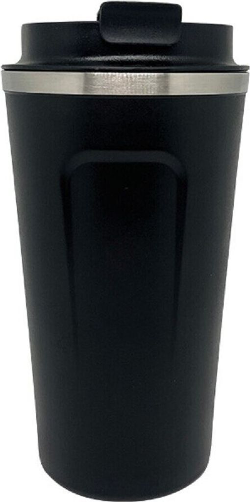 MICHELINO Edelstahl Kaffeebecher 500ml Serie Marie Schwarz