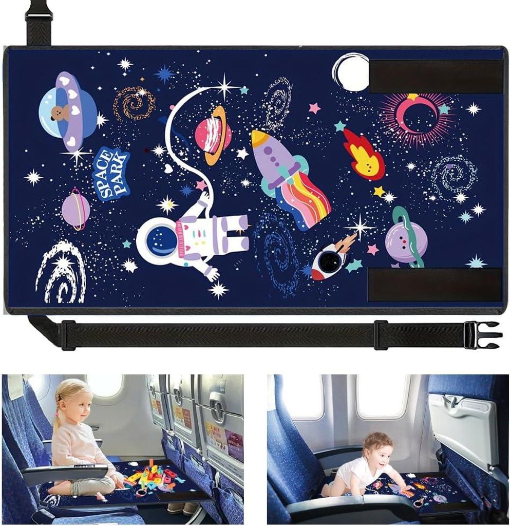 Faltbare Fußstütze für Kinder auf Flugzeugsitzen - Blau - 77 x 44 cm