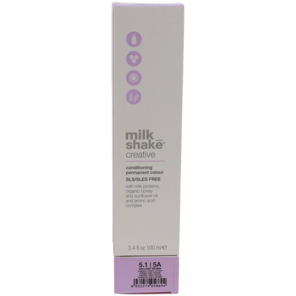 A product shot of a milk shake creative color box.