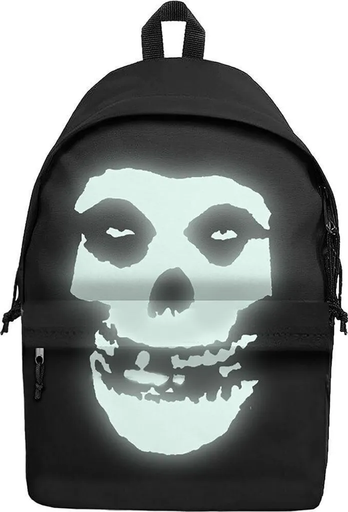 Misfits Sac à dos Uni Fiend phosphorescent en toile noire ultra robuste
